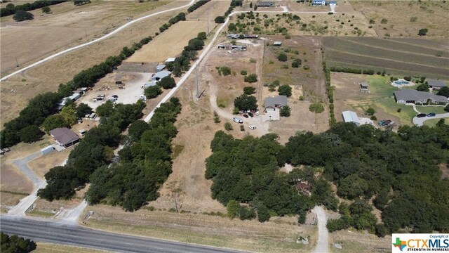 1074 Fm 3219, Harker Heights, TX 76548 - aerial view of property and surrounding area featuring rural landscape