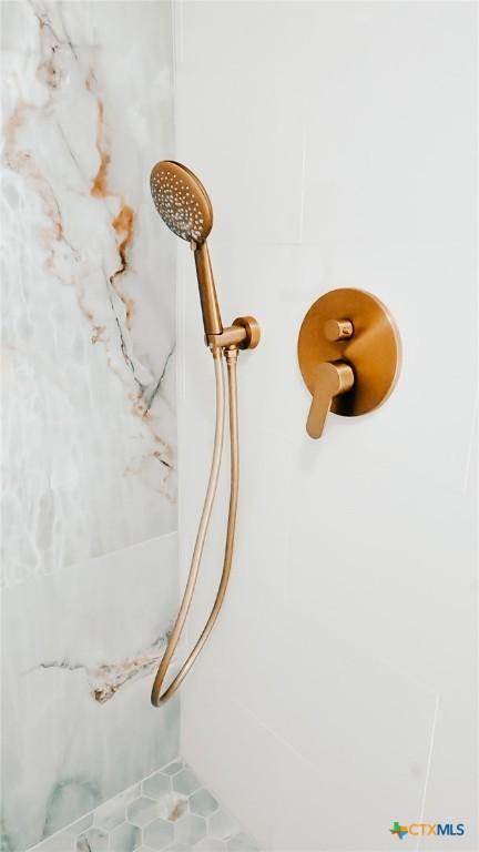 interior details featuring walk in shower