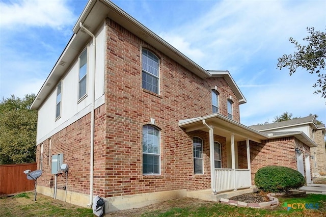 exterior space featuring a porch