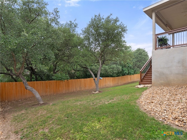 515 Secluded Grv, San Antonio, TX 78253 - view of yard featuring stairway