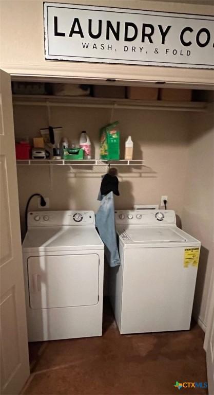 801AND803 S Live Oak St, Lampasas, TX 76550 - washroom featuring independent washer and dryer