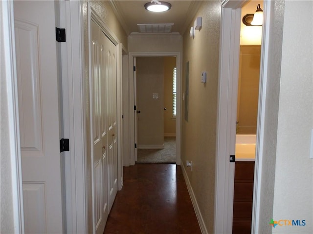 2807 Terrace Dr, Killeen, TX 76543 - hall with ornamental molding and baseboards