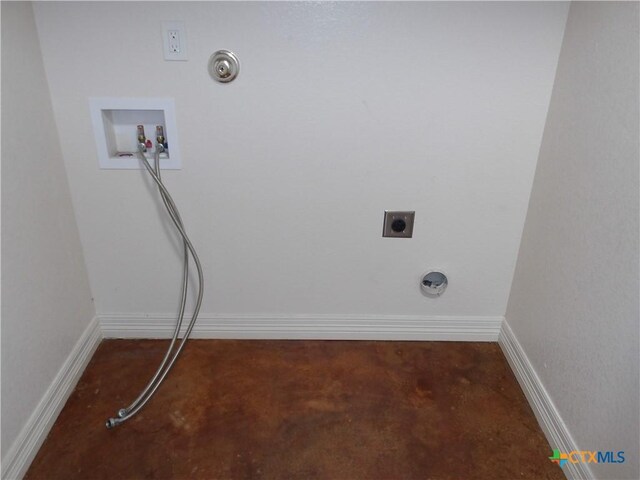2807 Terrace Dr, Killeen, TX 76543 - washroom with hookup for a washing machine, hookup for an electric dryer, and baseboards