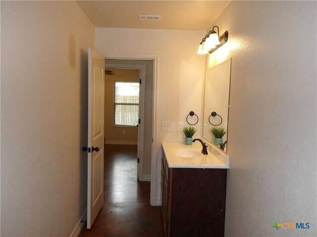 2807 Terrace Dr, Killeen, TX 76543 - bathroom with vanity and baseboards