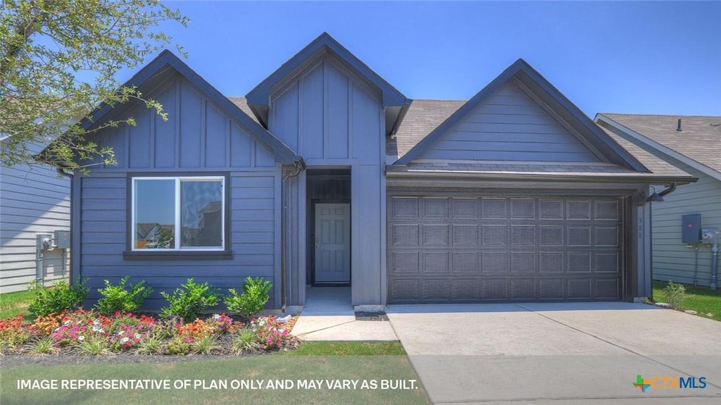 view of front of home featuring a garage