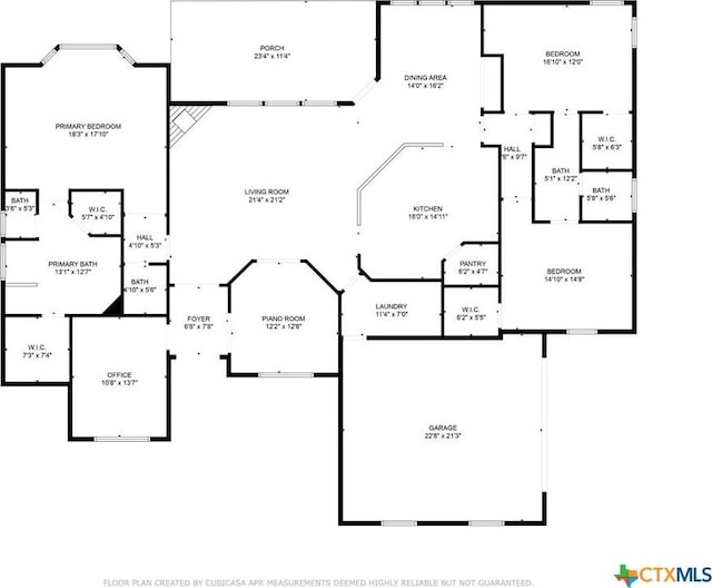 408 O W Lowrey, Salado, TX 76571 - property floor plan