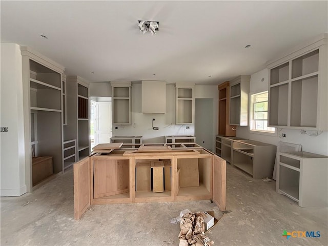 1242 Ambrose Dr, Salado, TX 76503 - kitchen featuring a kitchen island and open shelves