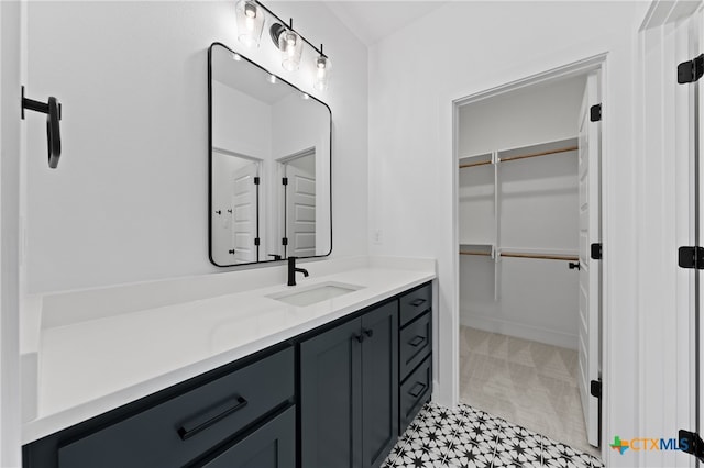 bathroom with vanity