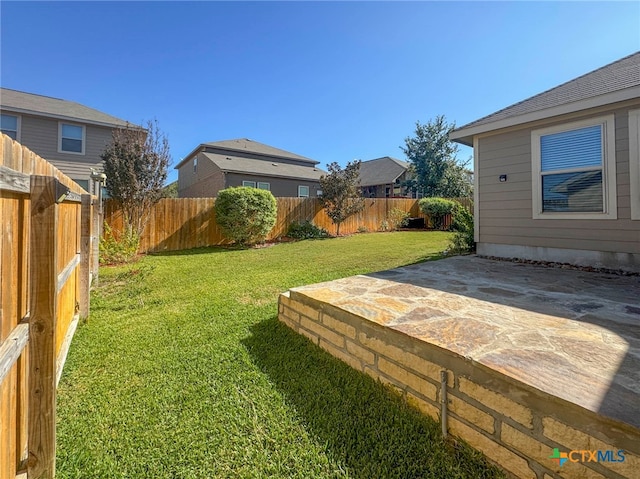 view of yard featuring a patio area