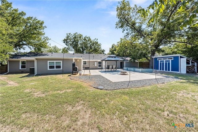 4007 Austin Ave, Waco, TX 76710 - back of house with a gazebo, a patio area, and a storage unit