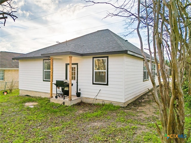 view of rear view of property