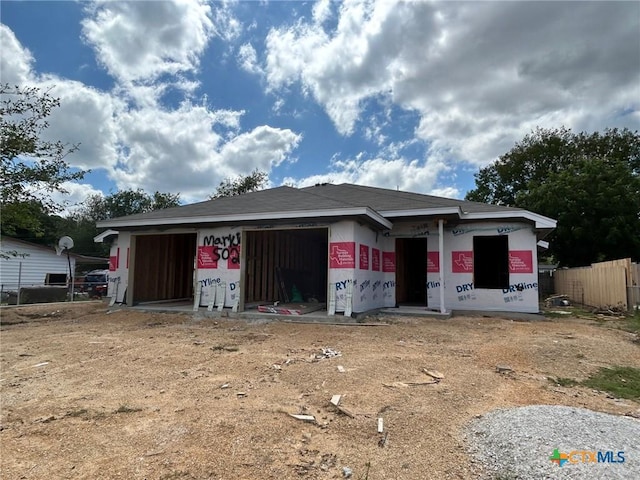 view of front of home