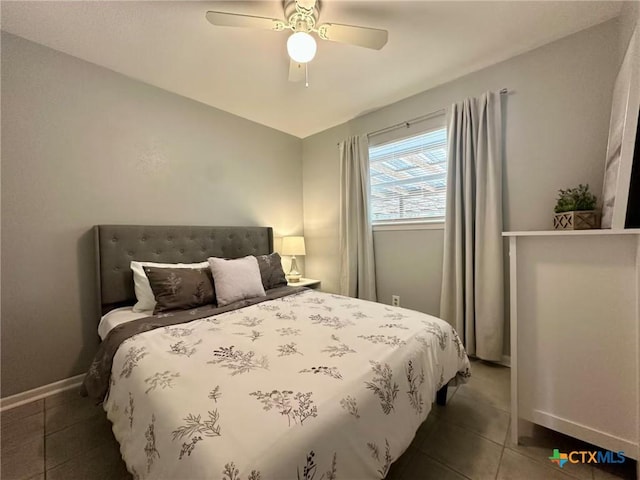 2918 Antelope Trl, Temple, TX 76504 - tiled bedroom featuring ceiling fan