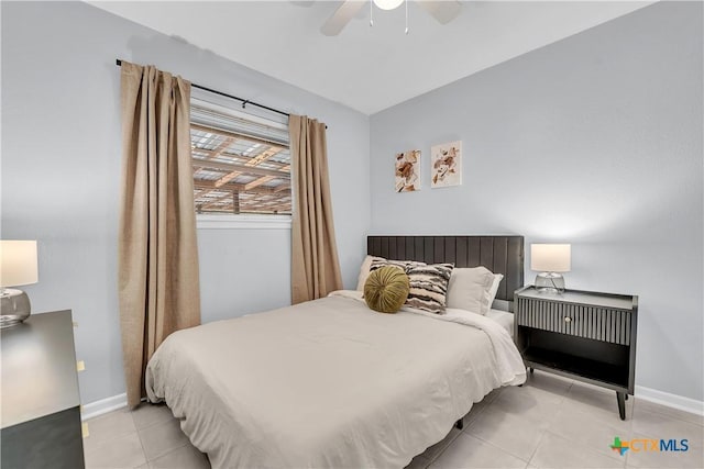 2918 Antelope Trl, Temple, TX 76504 - bedroom featuring light tile patterned flooring and ceiling fan