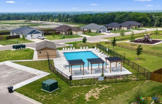 2823 Pistoia Trl, Temple, TX 76502 - bird's eye view of a pool