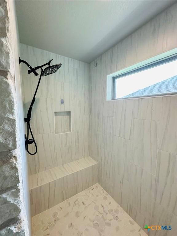 2823 Pistoia Trl, Temple, TX 76502 - bathroom with tiled shower