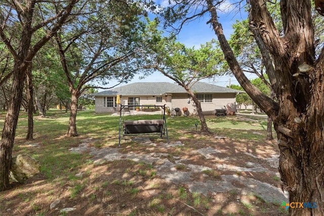 15938 Goliad Loop, Temple, TX 76502 - back of property featuring a lawn