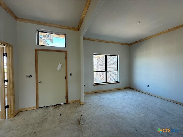 403 Magnolia Dr, Troy, TX 76579 - carpeted entryway featuring ornamental molding and plenty of natural light