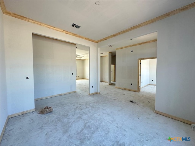 403 Magnolia Dr, Troy, TX 76579 - carpeted empty room featuring ornamental molding and baseboards