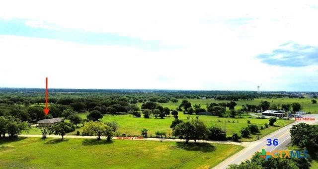 aerial view of sparsely populated area