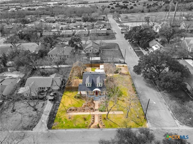 bird's eye view featuring a residential view