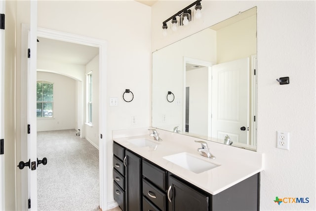 bathroom featuring vanity