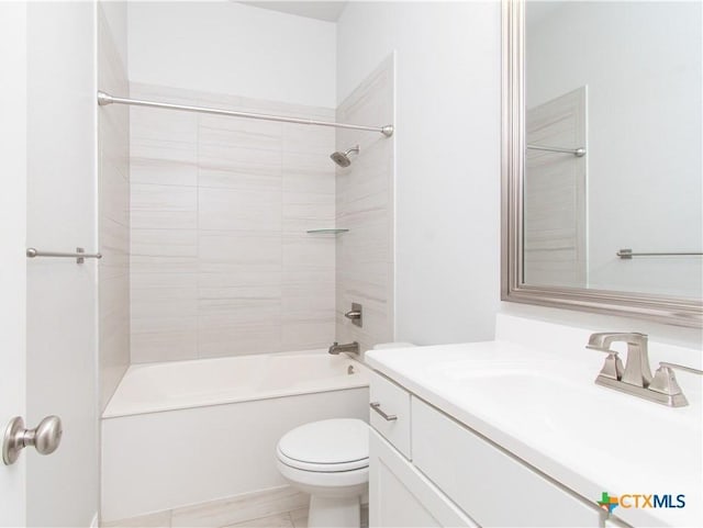 2904 Torino Reale Ave, Temple, TX 76502 - full bath featuring vanity, toilet, and shower / tub combination