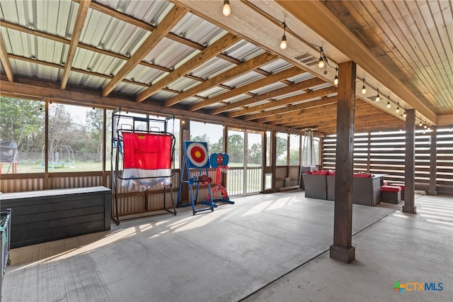 125 Savage Cir, Copperas Cove, TX 76522 - sunroom with track lighting, an outdoor living space, and healthy amount of natural light