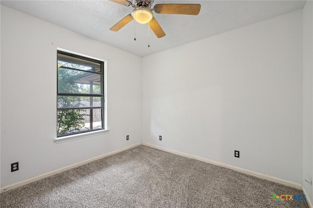 1008 Woodshadows Dr, Harker Heights, TX 76548 - spare room with carpet and ceiling fan