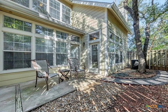 exterior space with a patio