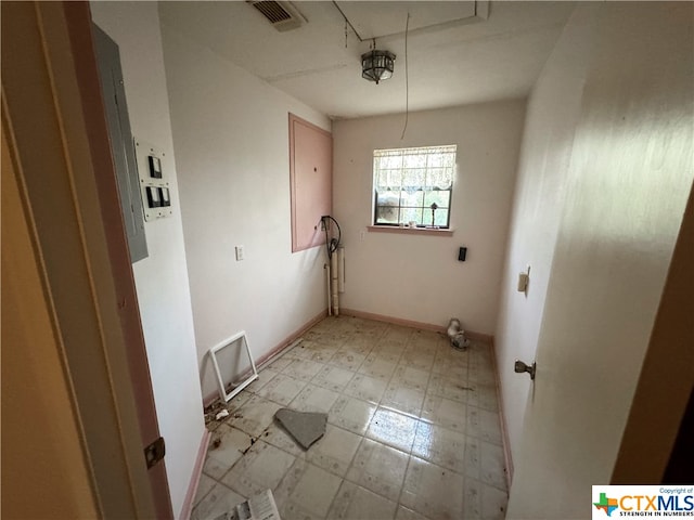 view of clothes washing area