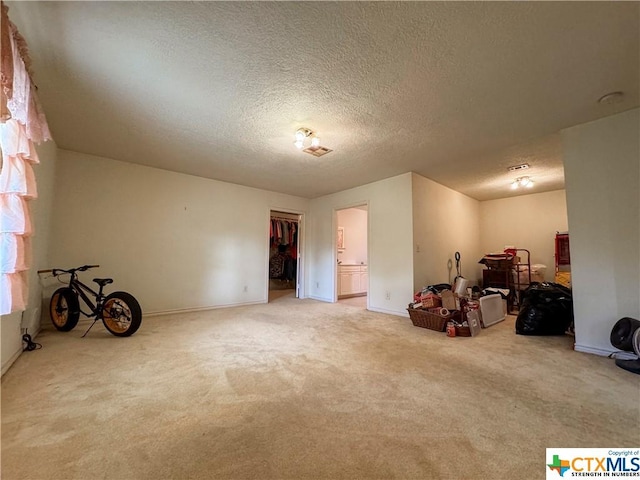21 Anderson Ln, Coldspring, TX 77331 - misc room featuring a textured ceiling, carpet, and baseboards