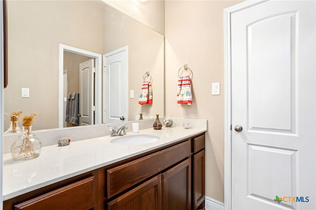 bathroom with vanity