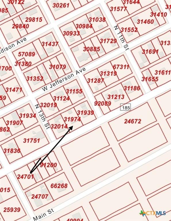 1208 W Adams St, Port Oconnor, TX 77982 - map of parcels