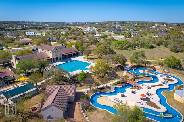 1471 Decanter Dr, New Braunfels, TX 78132 - bird's eye view of a pool