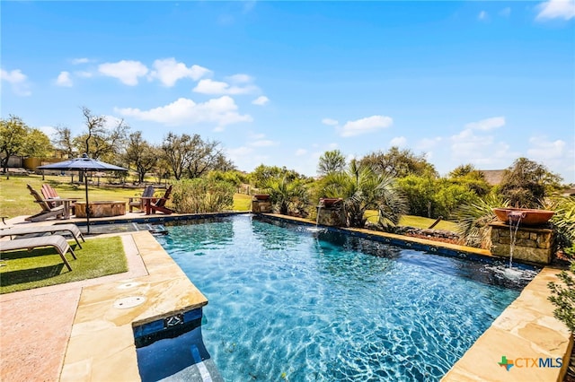 1471 Decanter Dr, New Braunfels, TX 78132 - swimming pool featuring a patio, a gazebo, and a lawn