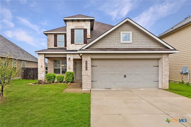 8209 Northgate Loop, Temple, TX 76502 - view of front of house with concrete driveway, brick siding, roof with shingles, and a garage
