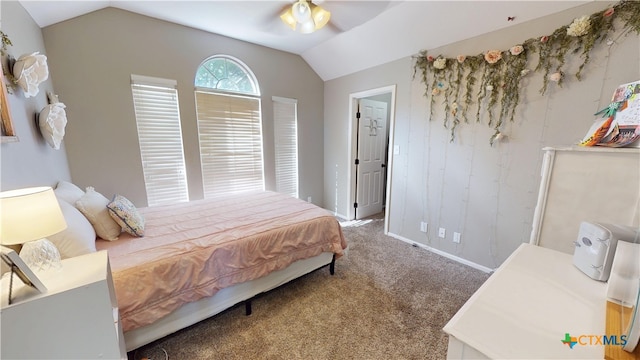 101 Arabian Dr, Victoria, TX 77904 - carpeted bedroom with lofted ceiling