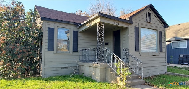 view of bungalow-style house