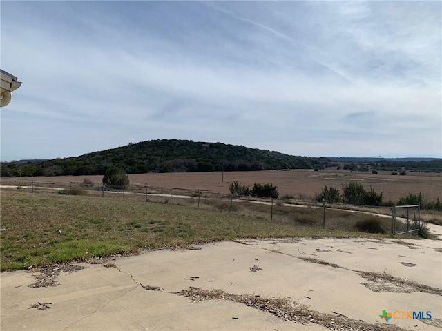 mountain view with a rural view