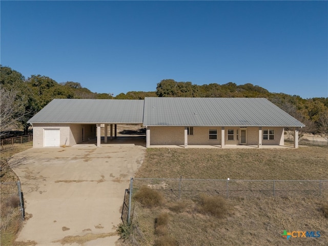 view of ranch-style home