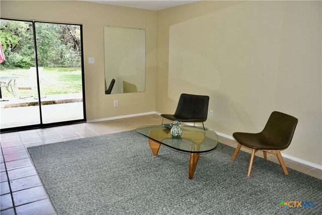 2007 Castle Gate Cir, San Marcos, TX 78666 - sitting room featuring tile patterned floors and baseboards