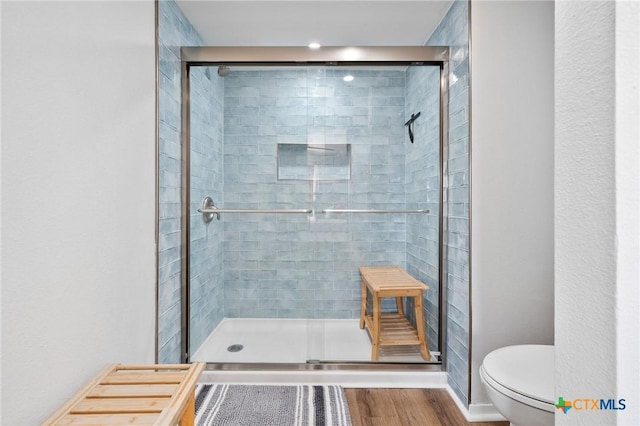 5973 State Highway 361 Unit 125, Port Aransas, TX 78373 - full bath featuring a stall shower and wood finished floors