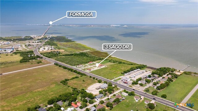 3 Sago Dr, Port Lavaca, TX 77979 - aerial view of property's location featuring a nearby body of water