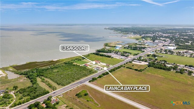 3 Sago Dr, Port Lavaca, TX 77979 - aerial view of a nearby body of water