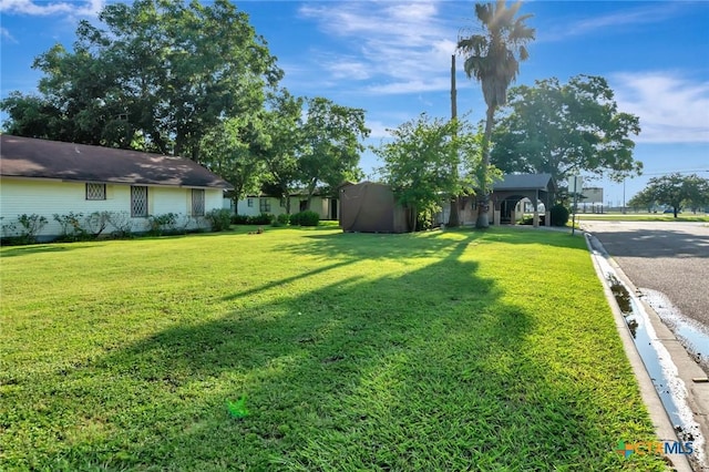 116 N Ben Wilson St, Victoria, TX 77901 - view of grassy yard featuring driveway