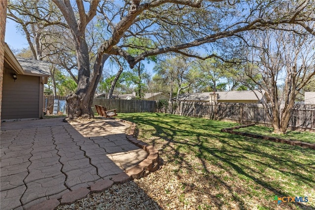 5004 Powder River Rd, Austin, TX 78759 - view of yard with a patio area and a fenced backyard