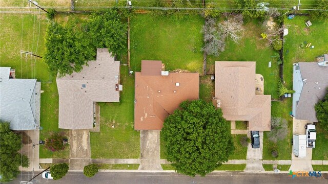 312 Saddle Dr, Copperas Cove, TX 76522 - aerial perspective of suburban area featuring property parcel outlined