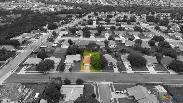 312 Saddle Dr, Copperas Cove, TX 76522 - aerial view of residential area featuring property parcel outlined