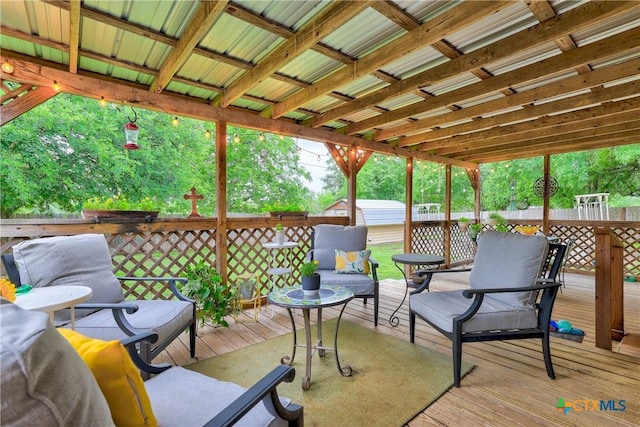 view of deck